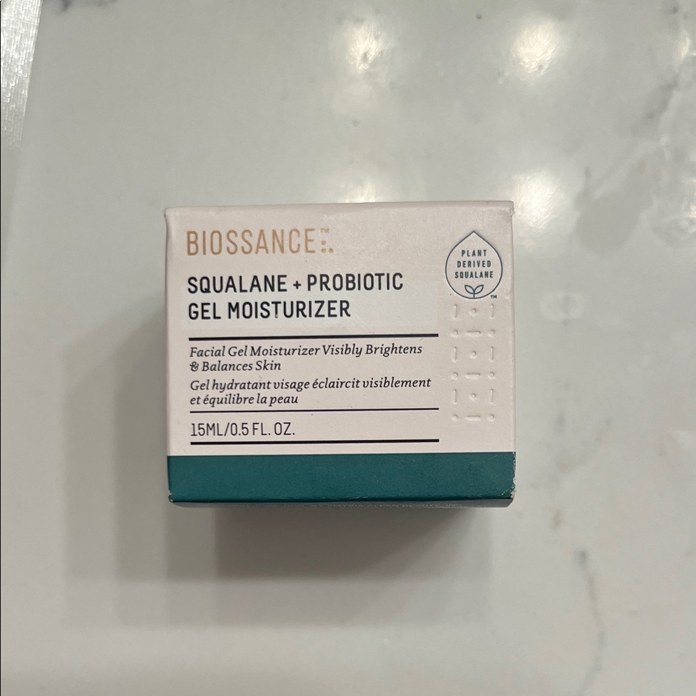 NIB Biossance Squalane + Probiotic Gel Moisturizer